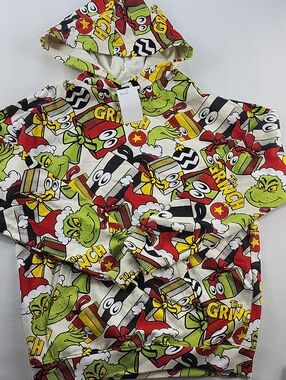 H&M The Grinch All Over Print Christmas Hoodie